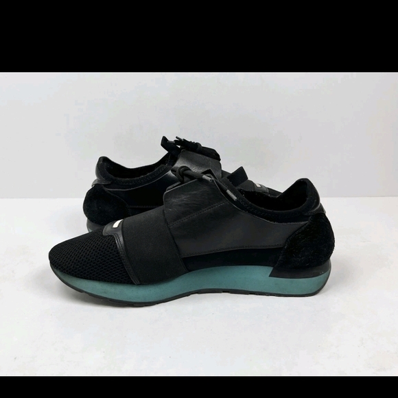 Balenciaga Black and Gray Men's Sneakers - Picture 4 of 7